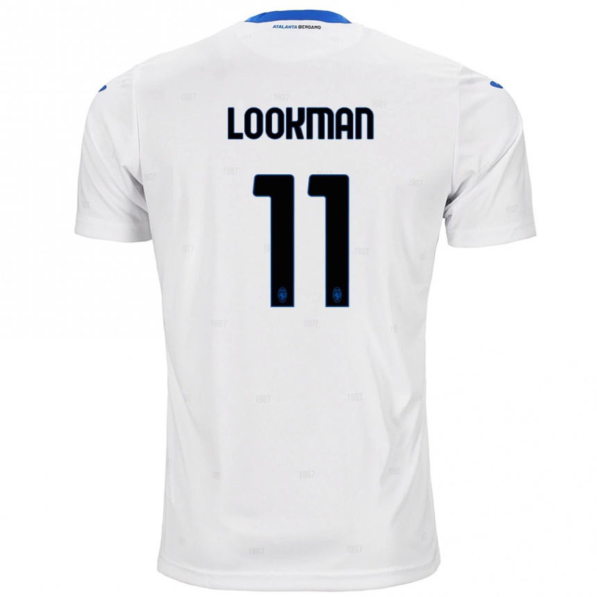 Vaikiškas Ademola Lookman #11 Baltas Išvykos Marškinėliai 2024/25 T-Shirt