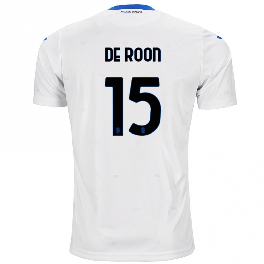 Vaikiškas Marten De Roon #15 Baltas Išvykos Marškinėliai 2024/25 T-Shirt