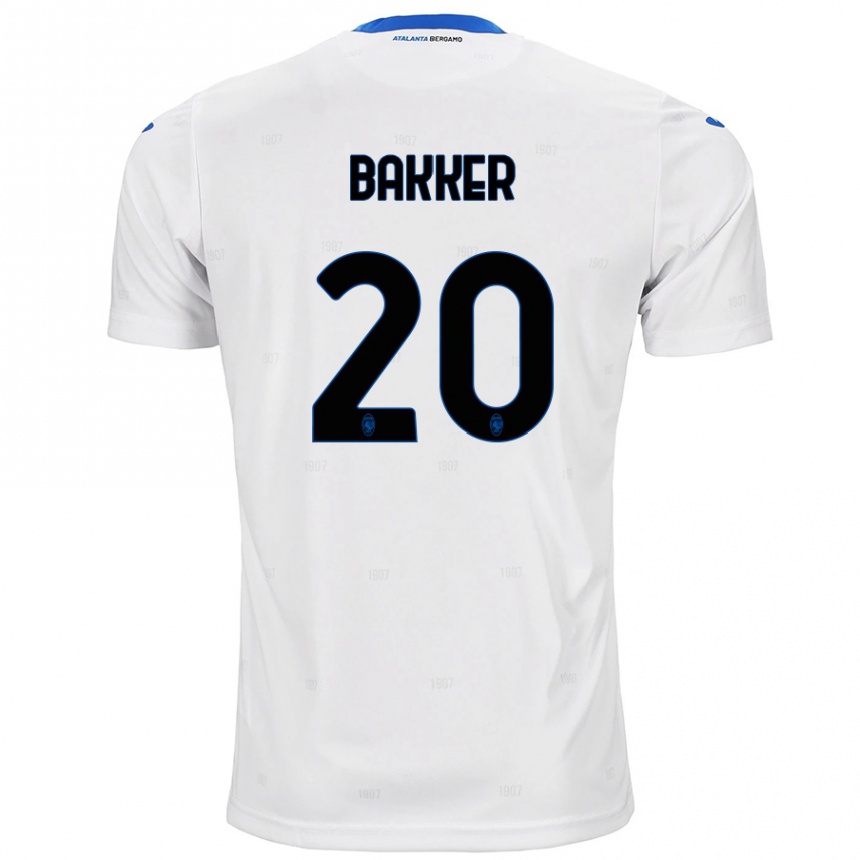 Vaikiškas Mitchel Bakker #20 Baltas Išvykos Marškinėliai 2024/25 T-Shirt