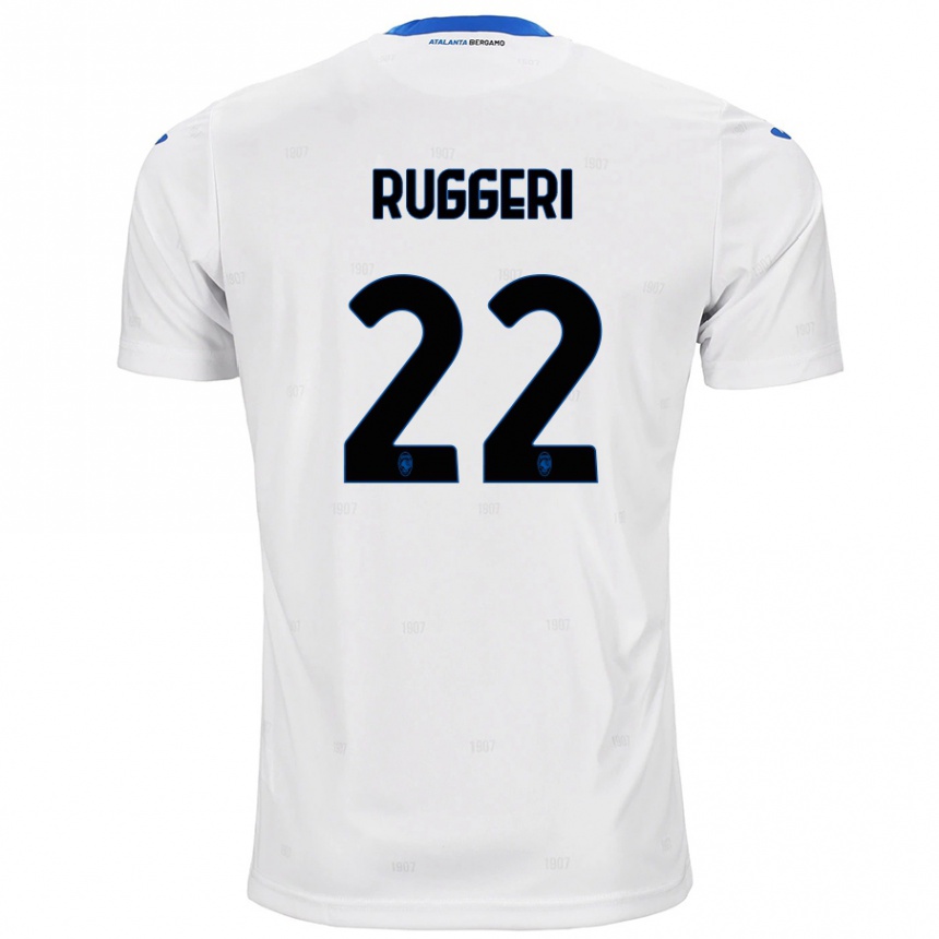 Vaikiškas Matteo Ruggeri #22 Baltas Išvykos Marškinėliai 2024/25 T-Shirt