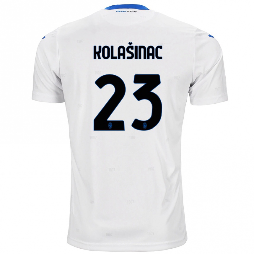 Vaikiškas Sead Kolasinac #23 Baltas Išvykos Marškinėliai 2024/25 T-Shirt