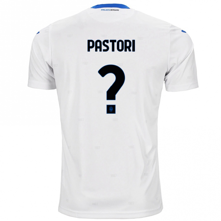 Vaikiškas Matias Pastori #0 Baltas Išvykos Marškinėliai 2024/25 T-Shirt