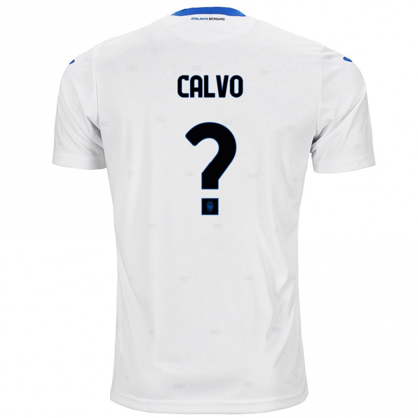 Vaikiškas Filippo Calvo #0 Baltas Išvykos Marškinėliai 2024/25 T-Shirt