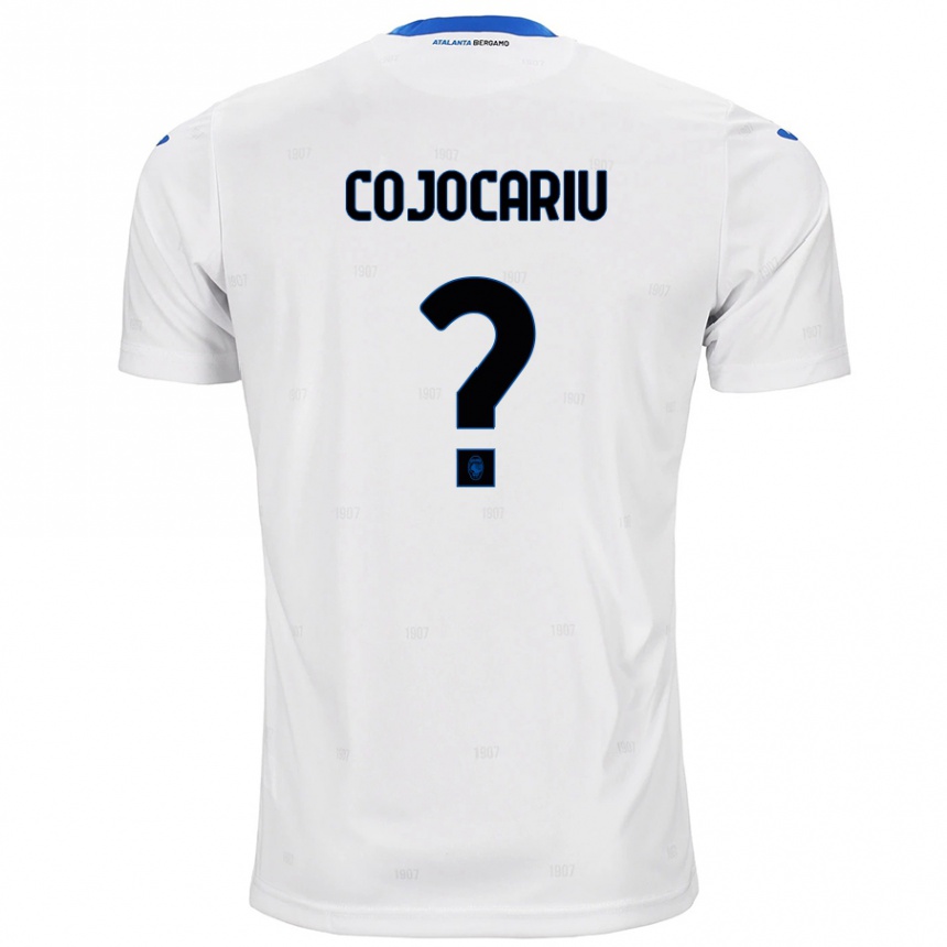 Vaikiškas Raul Cojocariu #0 Baltas Išvykos Marškinėliai 2024/25 T-Shirt