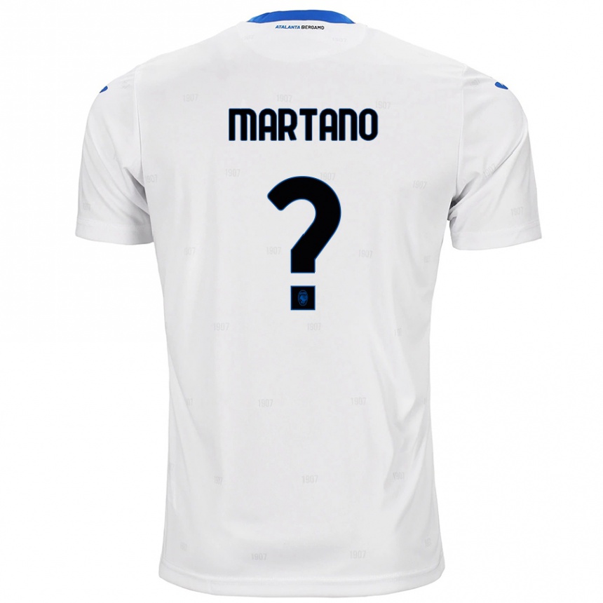 Vaikiškas Aldo Martano #0 Baltas Išvykos Marškinėliai 2024/25 T-Shirt