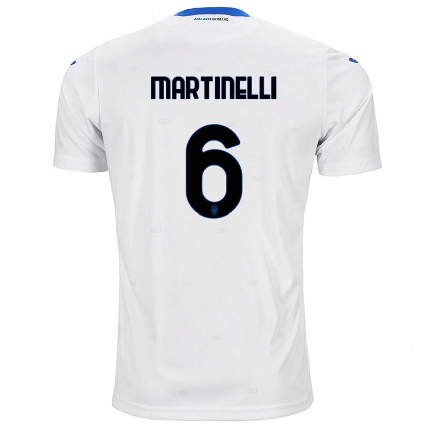 Vaikiškas Gabriel Martinelli #6 Baltas Išvykos Marškinėliai 2024/25 T-Shirt