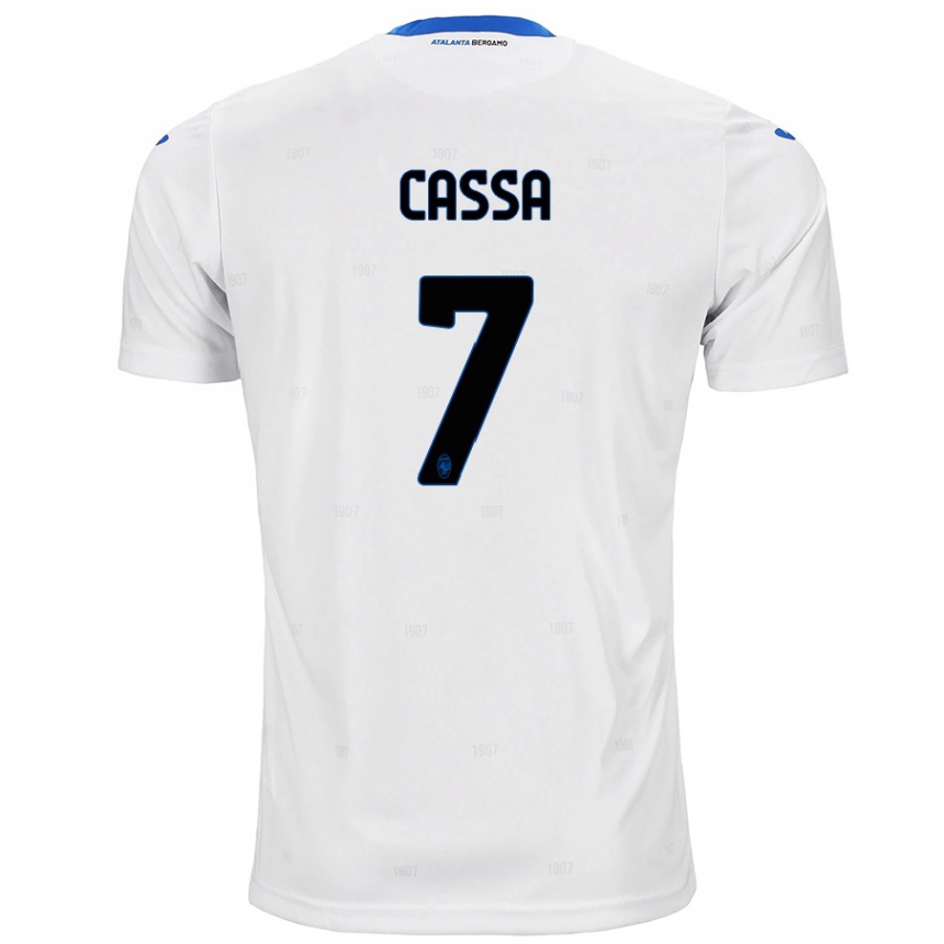 Vaikiškas Federico Cassa #7 Baltas Išvykos Marškinėliai 2024/25 T-Shirt