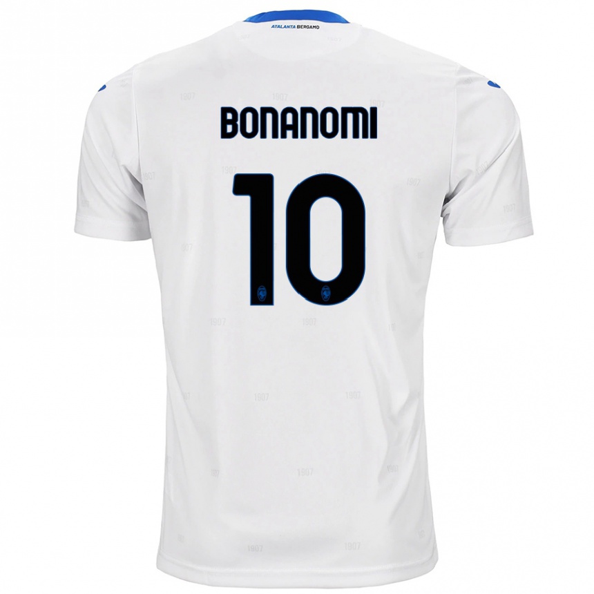 Vaikiškas Andrea Bonanomi #10 Baltas Išvykos Marškinėliai 2024/25 T-Shirt