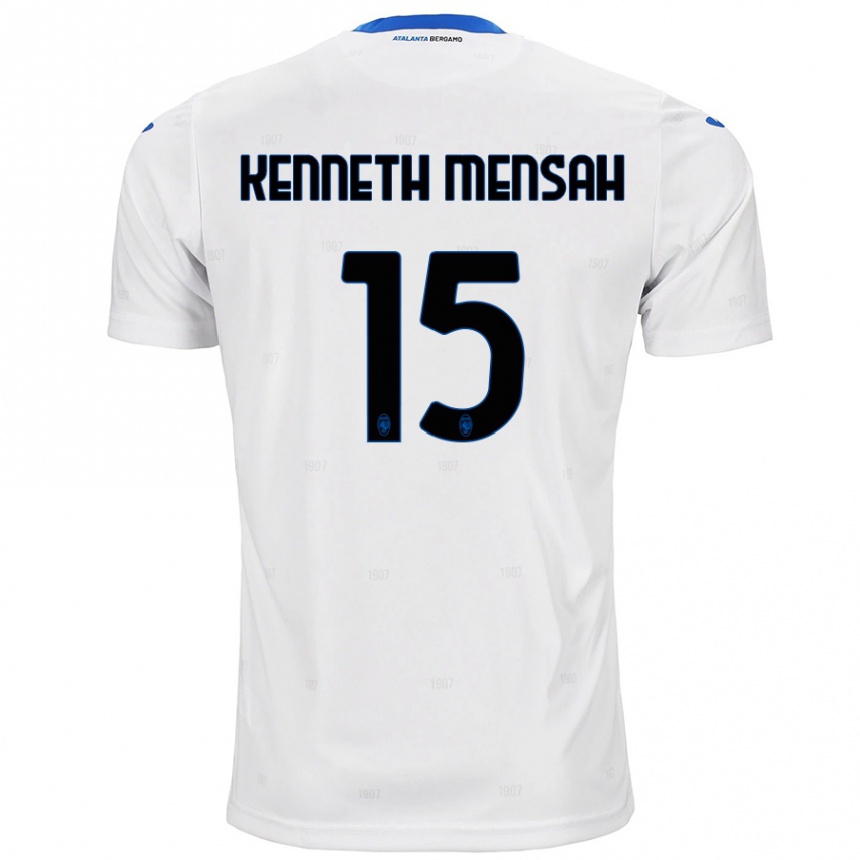 Vaikiškas Anthony Kenneth Mensah #15 Baltas Išvykos Marškinėliai 2024/25 T-Shirt