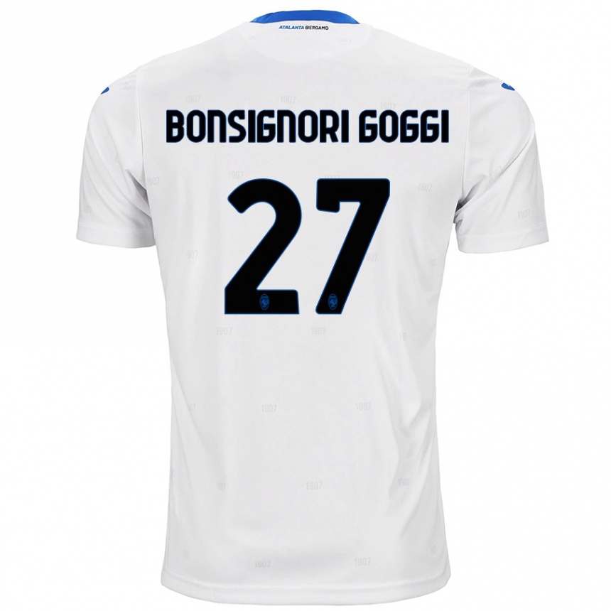 Vaikiškas Lorenzo Bonsignori Goggi #27 Baltas Išvykos Marškinėliai 2024/25 T-Shirt