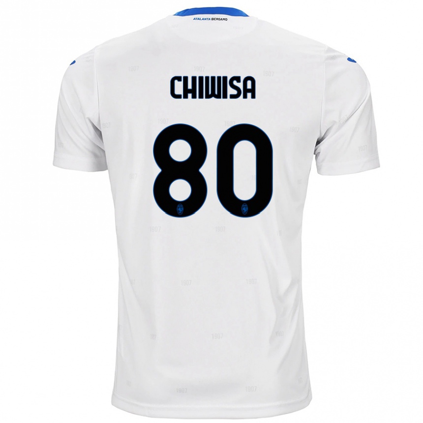 Vaikiškas Mannah Chiwisa #80 Baltas Išvykos Marškinėliai 2024/25 T-Shirt