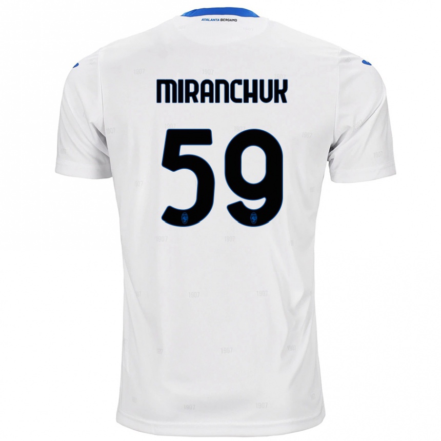 Vaikiškas Aleksey Miranchuk #59 Baltas Išvykos Marškinėliai 2024/25 T-Shirt