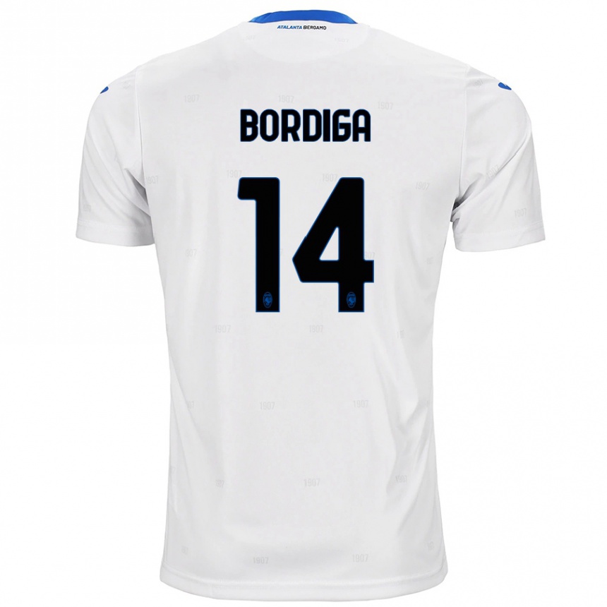 Vaikiškas Michele Bordiga #14 Baltas Išvykos Marškinėliai 2024/25 T-Shirt