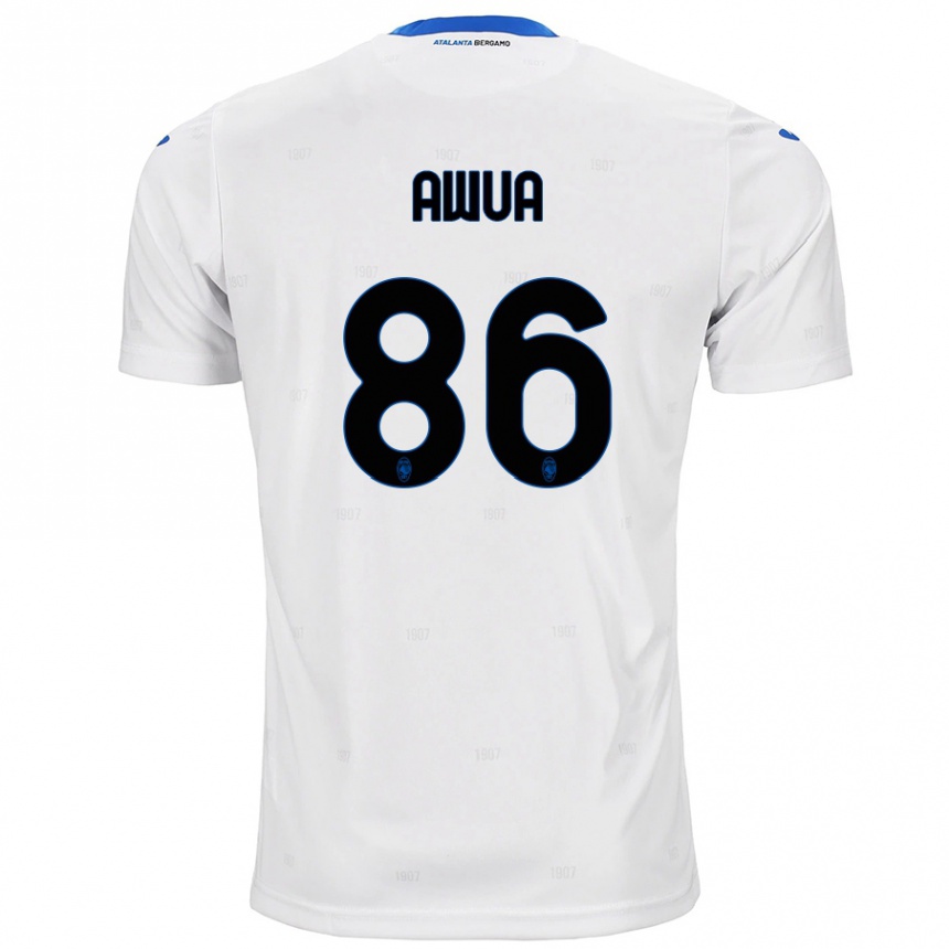 Vaikiškas Theophilus Awua #86 Baltas Išvykos Marškinėliai 2024/25 T-Shirt