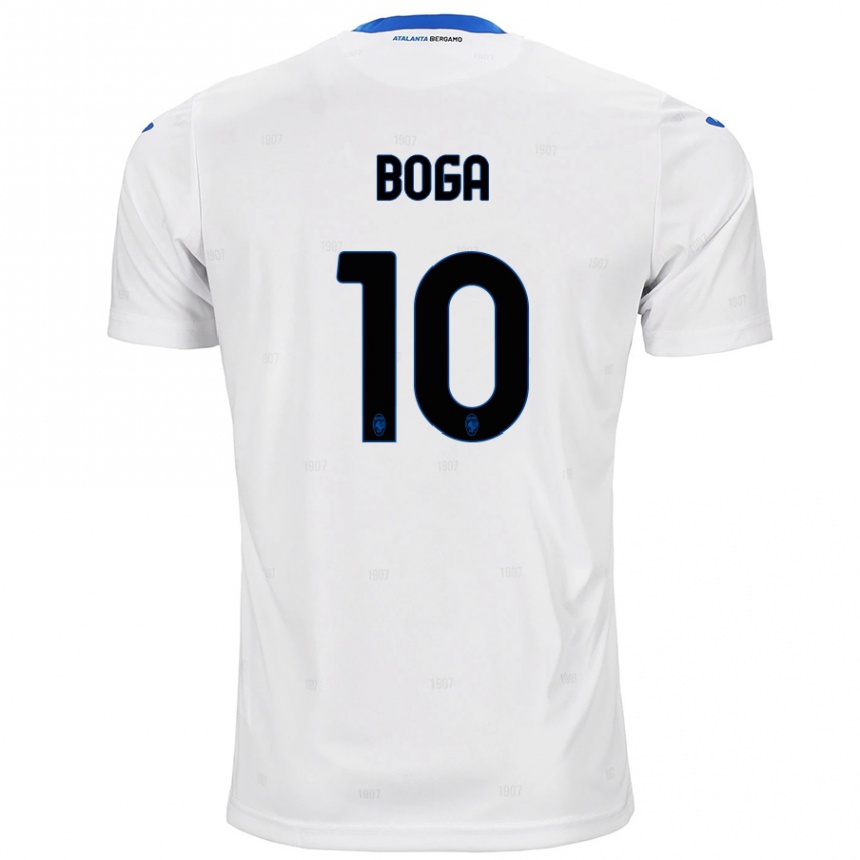 Vaikiškas Jeremie Boga #10 Baltas Išvykos Marškinėliai 2024/25 T-Shirt