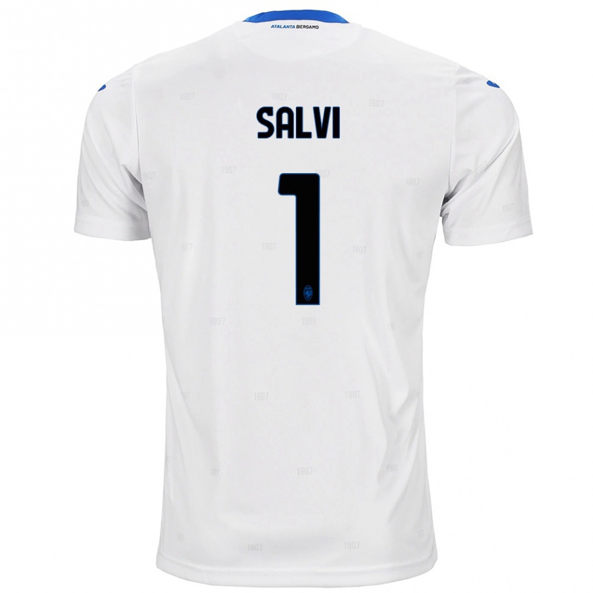 Vaikiškas Margherita Salvi #1 Baltas Išvykos Marškinėliai 2024/25 T-Shirt