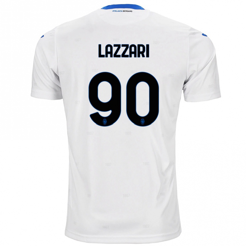 Vaikiškas Ilaria Lazzari #90 Baltas Išvykos Marškinėliai 2024/25 T-Shirt