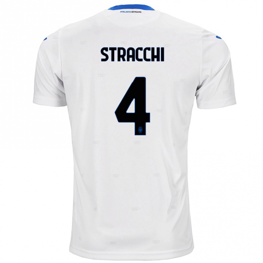 Vaikiškas Daniela Stracchi #4 Baltas Išvykos Marškinėliai 2024/25 T-Shirt