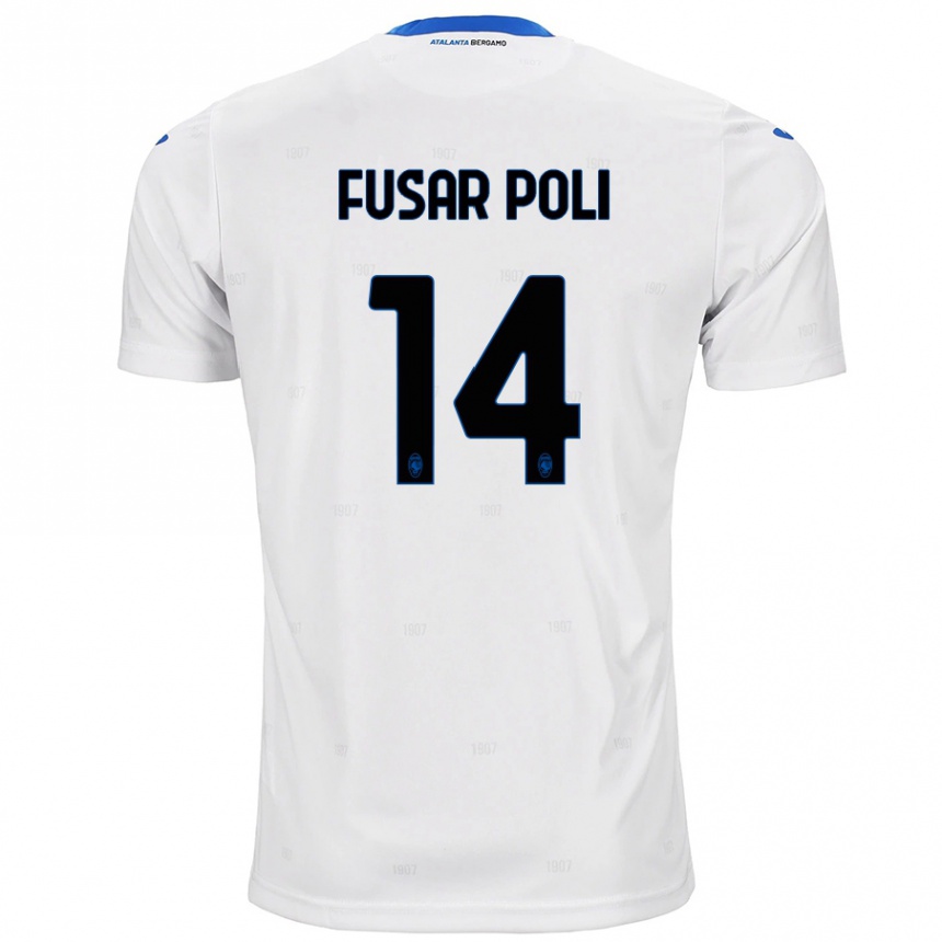 Vaikiškas Giulia Fusar Poli #14 Baltas Išvykos Marškinėliai 2024/25 T-Shirt