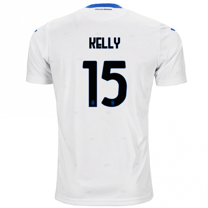 Vaikiškas Maegan Kelly #15 Baltas Išvykos Marškinėliai 2024/25 T-Shirt