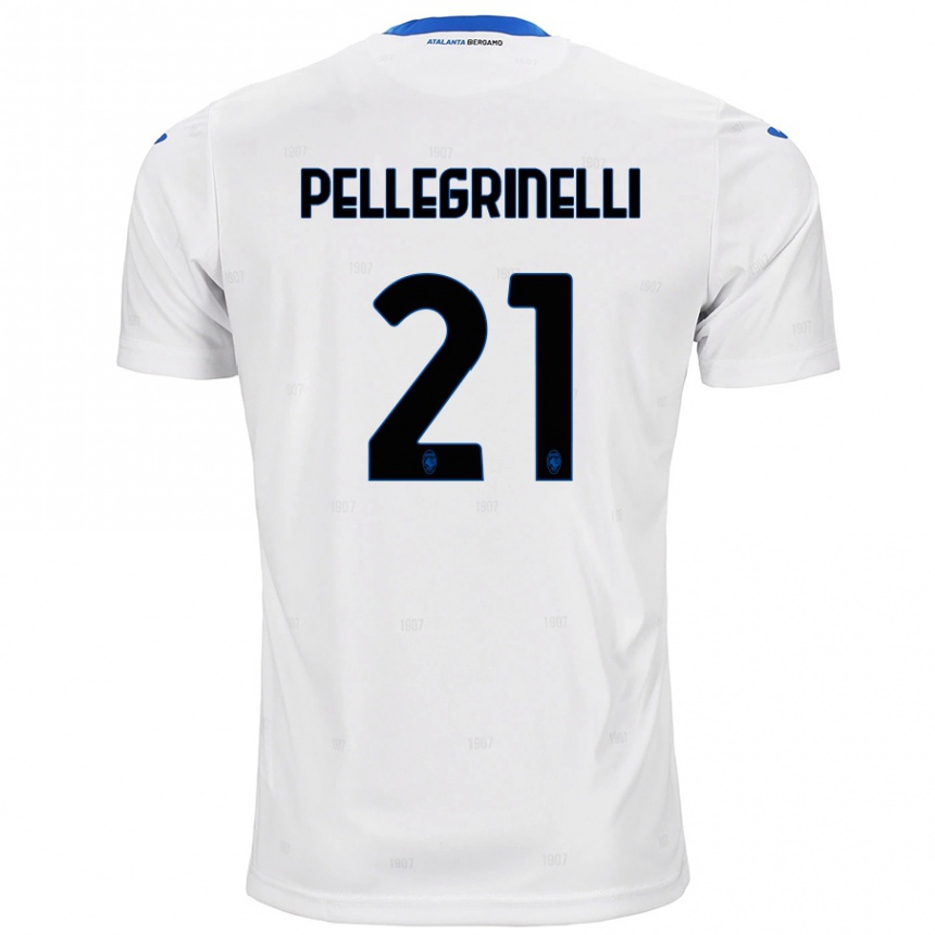 Vaikiškas Giorgia Pellegrinelli #21 Baltas Išvykos Marškinėliai 2024/25 T-Shirt