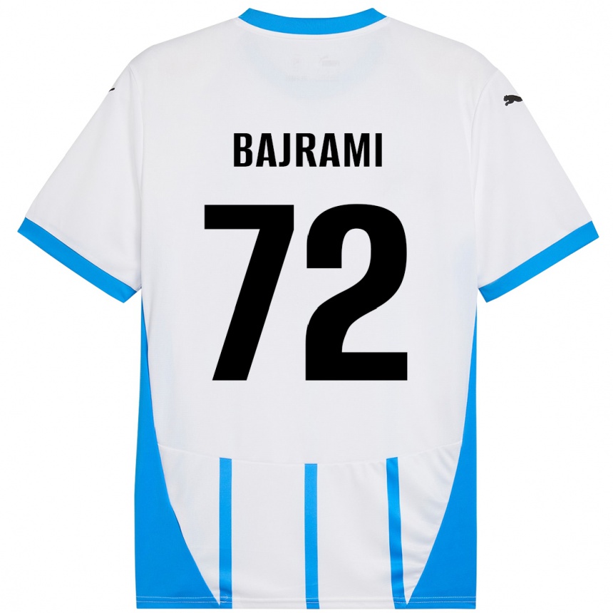 Vaikiškas Nedim Bajrami #72 Balta Mėlyna Išvykos Marškinėliai 2024/25 T-Shirt