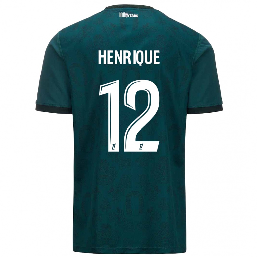 Vaikiškas Caio Henrique #12 Tamsiai Žalia Išvykos Marškinėliai 2024/25 T-Shirt