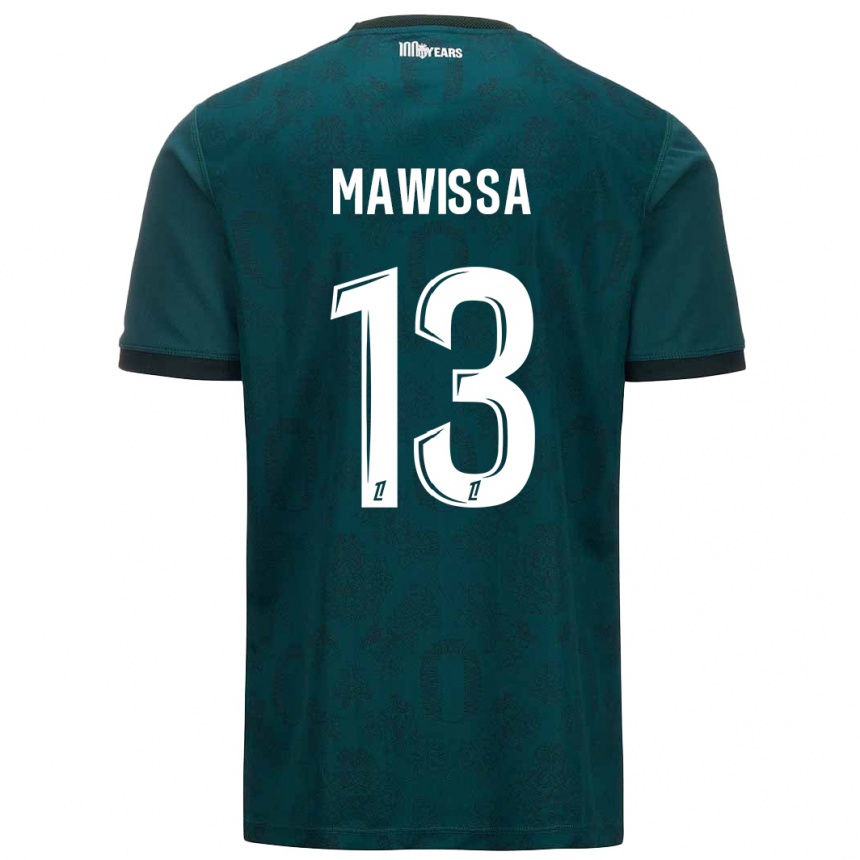 Vaikiškas Christian Mawissa Elebi #13 Tamsiai Žalia Išvykos Marškinėliai 2024/25 T-Shirt