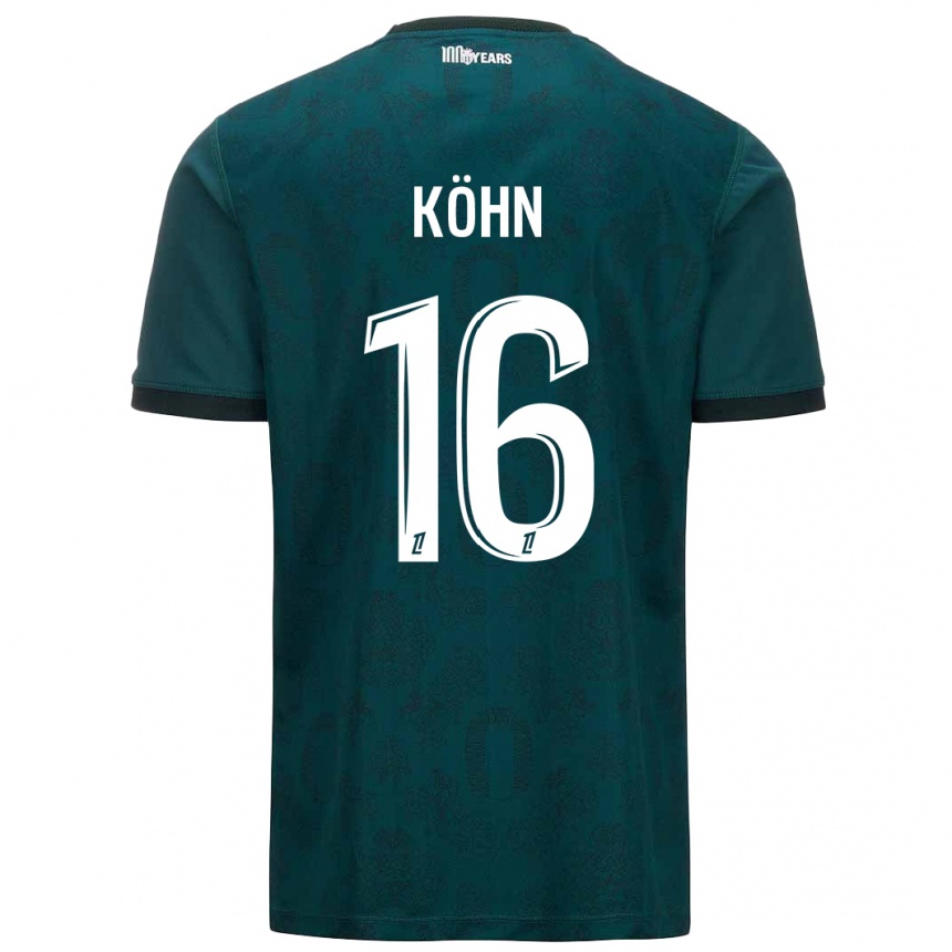 Vaikiškas Philipp Köhn #16 Tamsiai Žalia Išvykos Marškinėliai 2024/25 T-Shirt