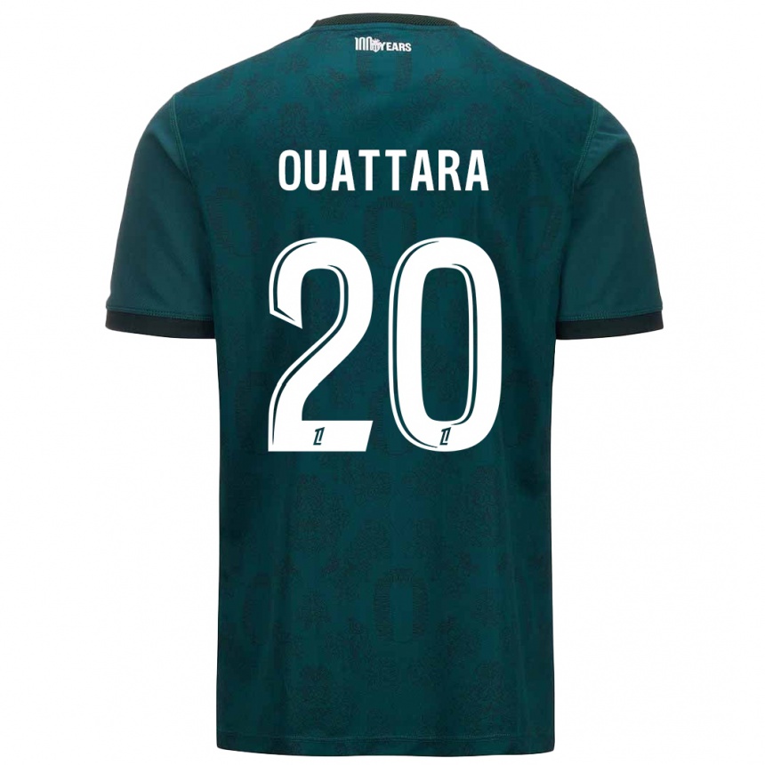 Vaikiškas Kassoum Ouattara #20 Tamsiai Žalia Išvykos Marškinėliai 2024/25 T-Shirt