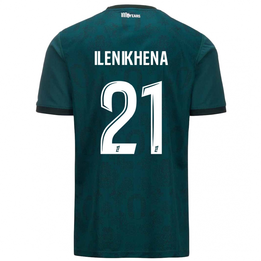 Vaikiškas George Ilenikhena #21 Tamsiai Žalia Išvykos Marškinėliai 2024/25 T-Shirt