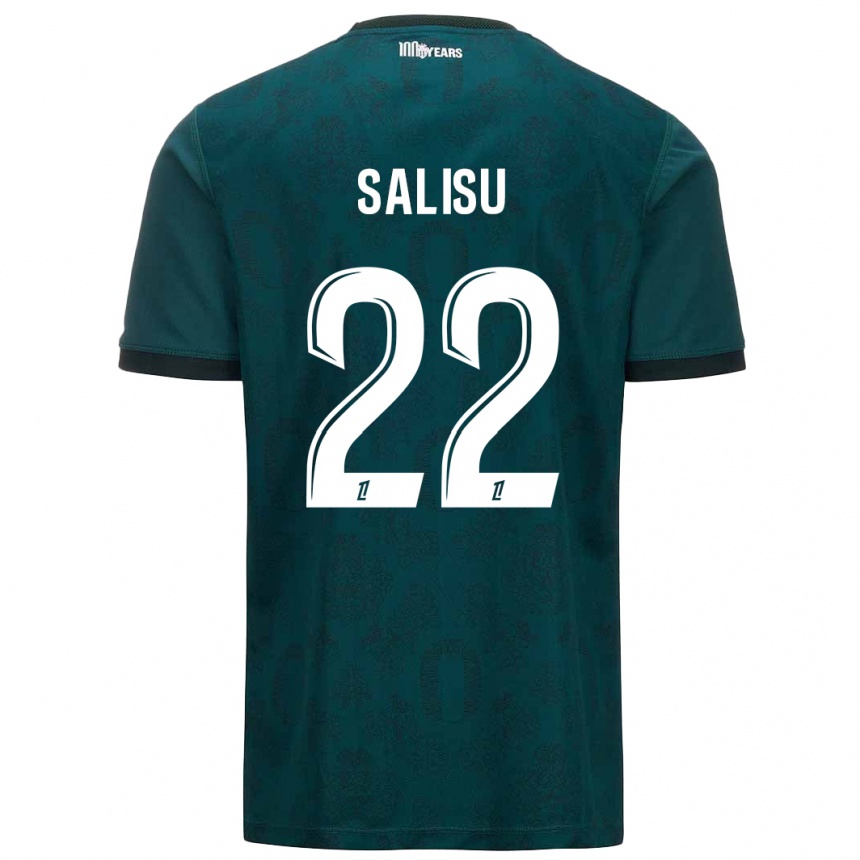 Vaikiškas Mohammed Salisu #22 Tamsiai Žalia Išvykos Marškinėliai 2024/25 T-Shirt