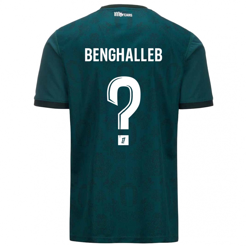 Vaikiškas Adam Benghalleb #0 Tamsiai Žalia Išvykos Marškinėliai 2024/25 T-Shirt