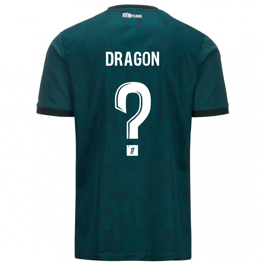 Vaikiškas Clément Dragon #0 Tamsiai Žalia Išvykos Marškinėliai 2024/25 T-Shirt