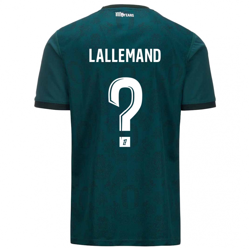 Vaikiškas Nassim Lallemand #0 Tamsiai Žalia Išvykos Marškinėliai 2024/25 T-Shirt