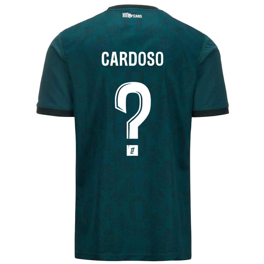 Vaikiškas Bruno Cardoso #0 Tamsiai Žalia Išvykos Marškinėliai 2024/25 T-Shirt