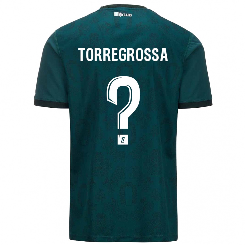 Vaikiškas Hugo Torregrossa #0 Tamsiai Žalia Išvykos Marškinėliai 2024/25 T-Shirt