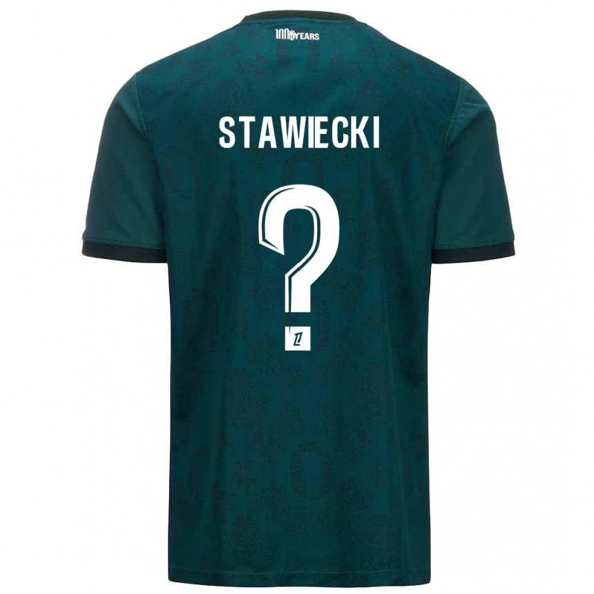 Vaikiškas Jules Stawiecki #0 Tamsiai Žalia Išvykos Marškinėliai 2024/25 T-Shirt