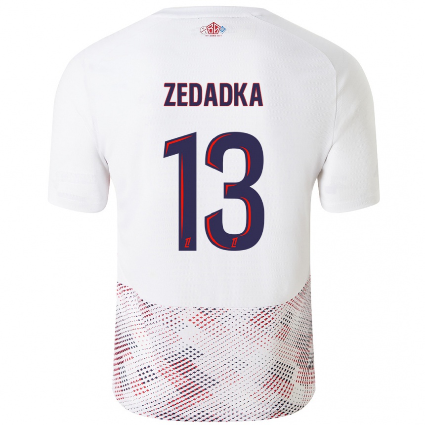 Vaikiškas Akim Zedadka #13 Balta Karališka Mėlyna Išvykos Marškinėliai 2024/25 T-Shirt