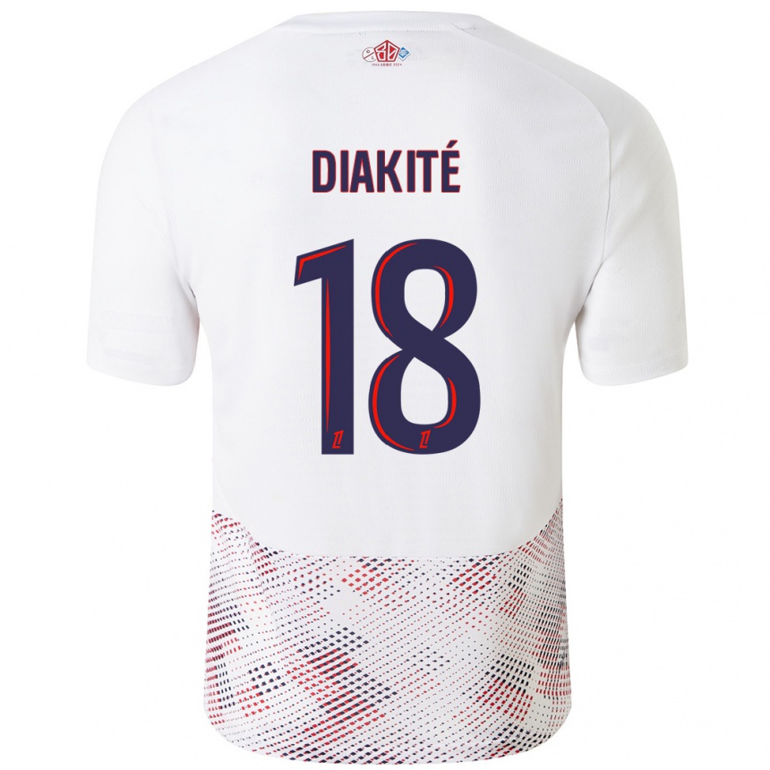 Vaikiškas Bafodé Diakité #18 Balta Karališka Mėlyna Išvykos Marškinėliai 2024/25 T-Shirt