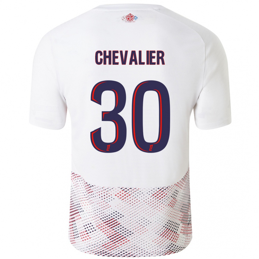 Vaikiškas Lucas Chevalier #30 Balta Karališka Mėlyna Išvykos Marškinėliai 2024/25 T-Shirt