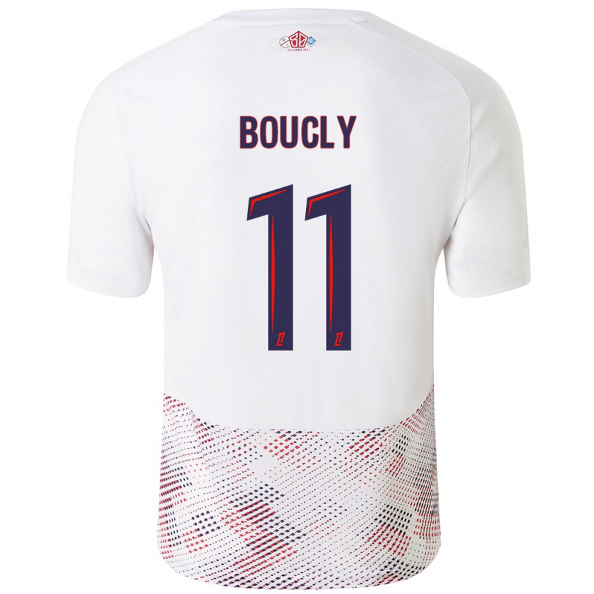 Vaikiškas Maïté Boucly #11 Balta Karališka Mėlyna Išvykos Marškinėliai 2024/25 T-Shirt