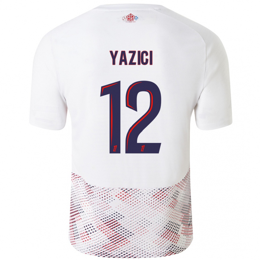 Vaikiškas Yusuf Yazici #12 Balta Karališka Mėlyna Išvykos Marškinėliai 2024/25 T-Shirt