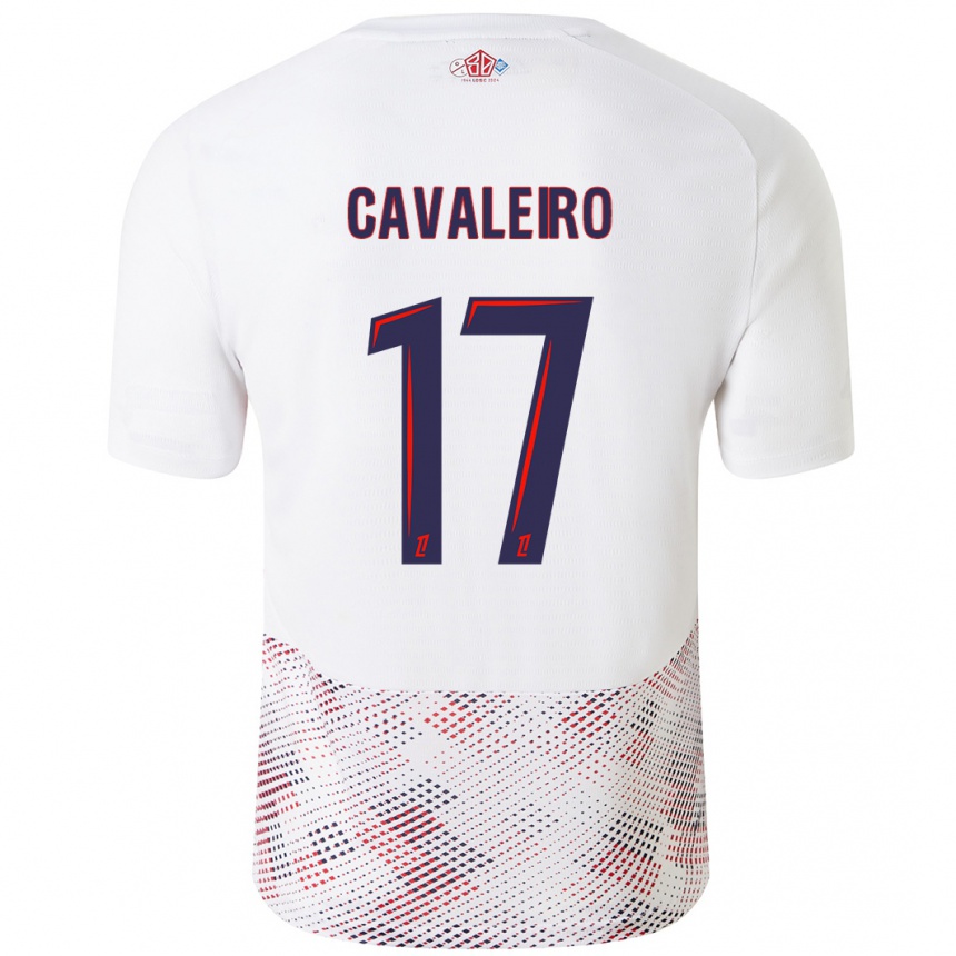 Vaikiškas Ivan Cavaleiro #17 Balta Karališka Mėlyna Išvykos Marškinėliai 2024/25 T-Shirt