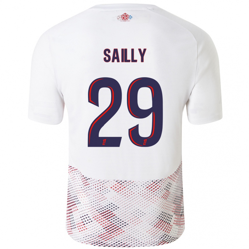 Vaikiškas Charlotte Sailly #29 Balta Karališka Mėlyna Išvykos Marškinėliai 2024/25 T-Shirt