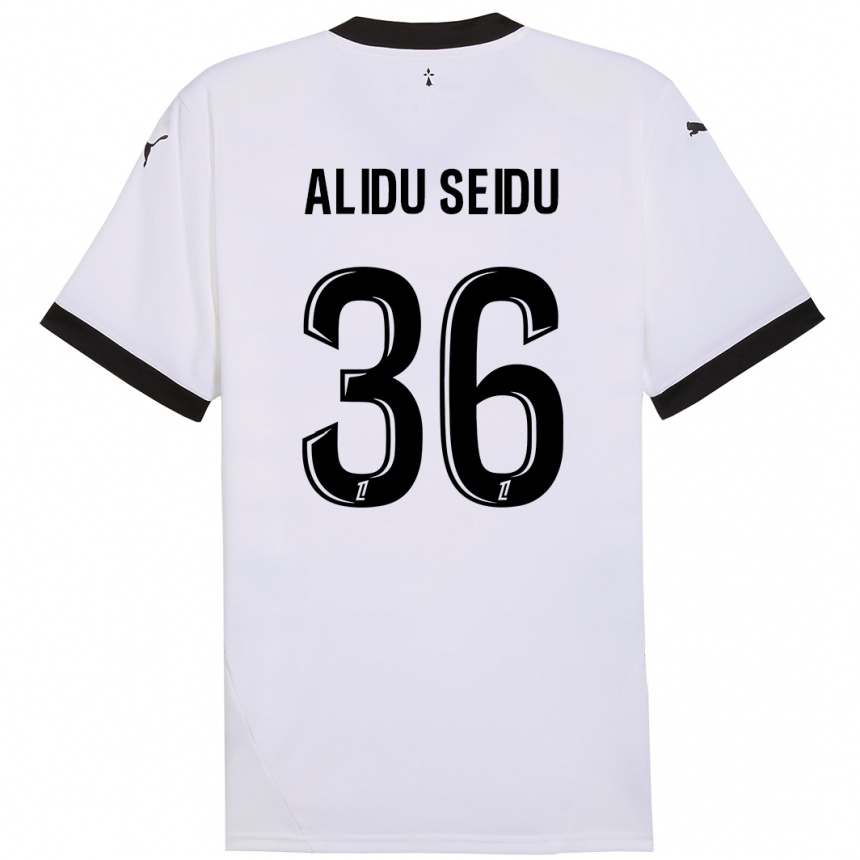 Vaikiškas Alidu Seidu #36 Balta Juoda Išvykos Marškinėliai 2024/25 T-Shirt