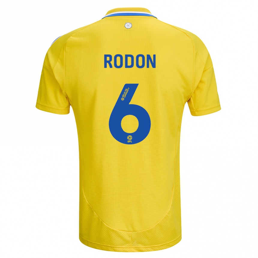 Vaikiškas Joe Rodon #6 Geltona Mėlyna Išvykos Marškinėliai 2024/25 T-Shirt