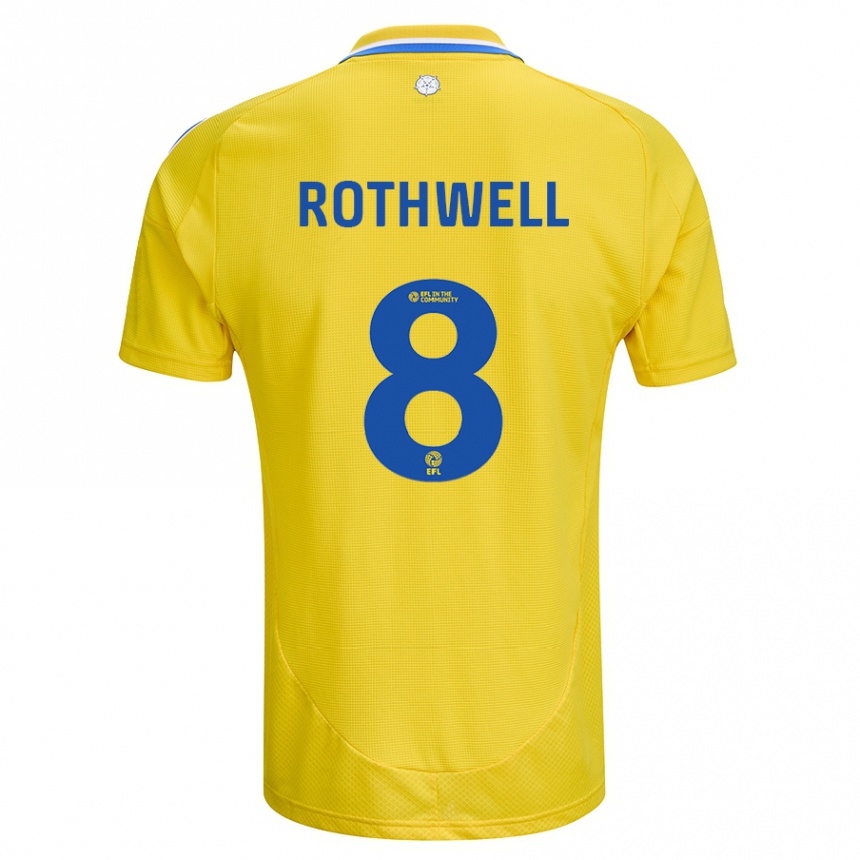 Vaikiškas Joe Rothwell #8 Geltona Mėlyna Išvykos Marškinėliai 2024/25 T-Shirt