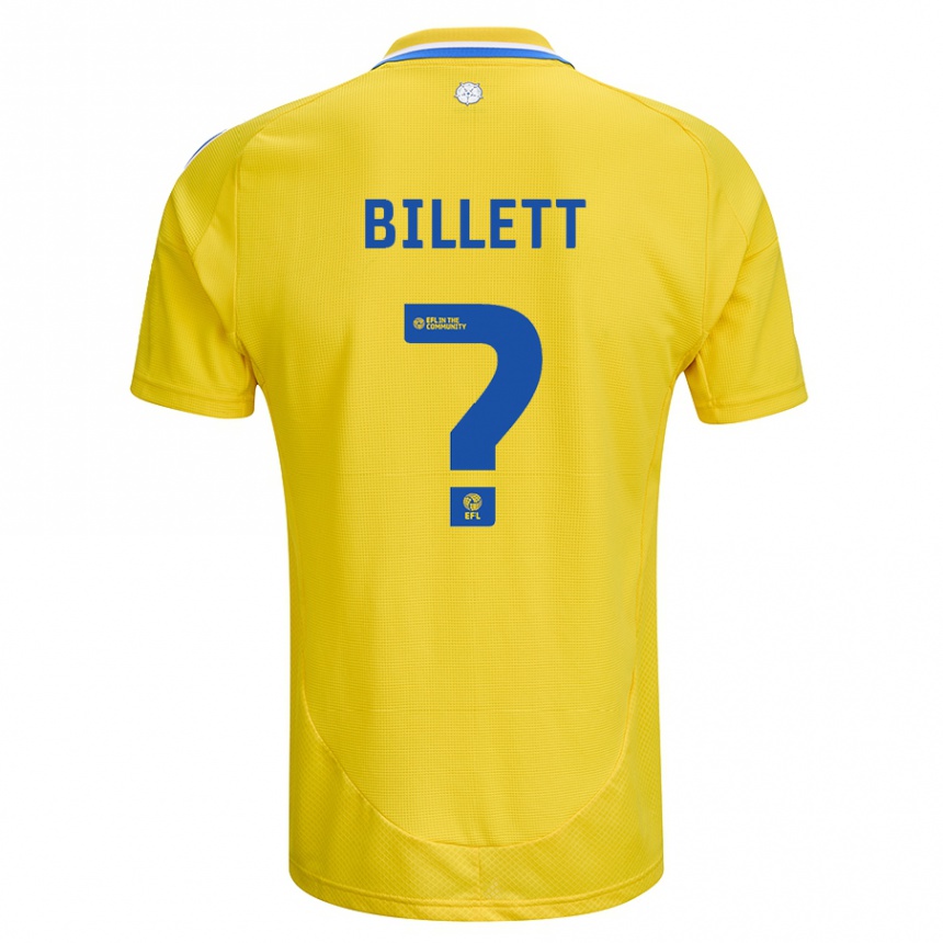 Vaikiškas Joe Billett #0 Geltona Mėlyna Išvykos Marškinėliai 2024/25 T-Shirt