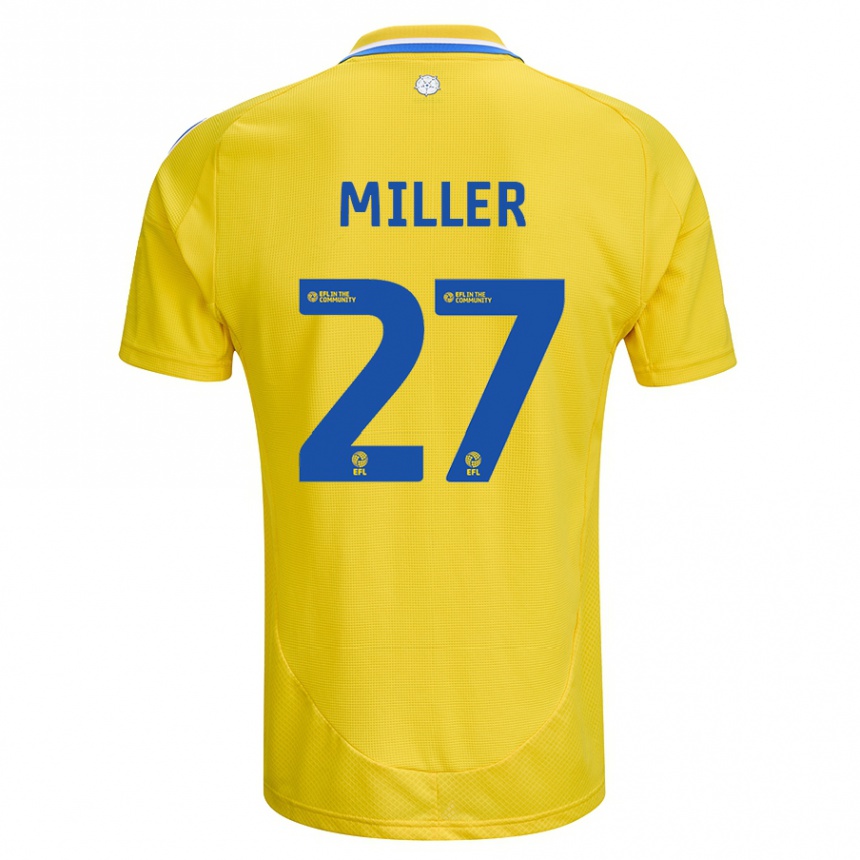 Vaikiškas Amari Miller #27 Geltona Mėlyna Išvykos Marškinėliai 2024/25 T-Shirt